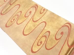 リサイクル 流水模様織出し袋帯